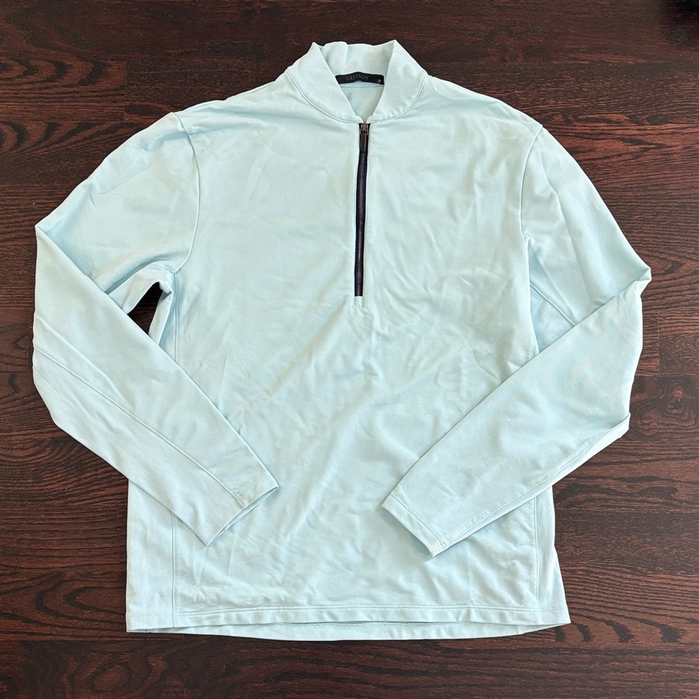 Greyson Light Blue Quarter-Zip Sweatshirt